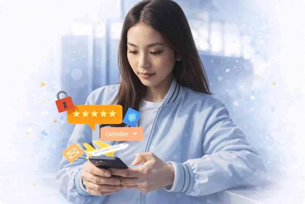 Puis-je choisir le genre lors de l'achat d'avis Google 5 étoiles ?